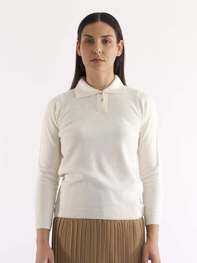 Two Button Lambswool Polo