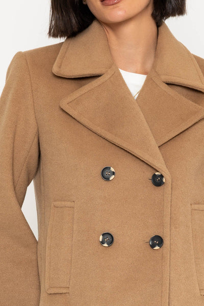 Camel Double Breasted Jacket