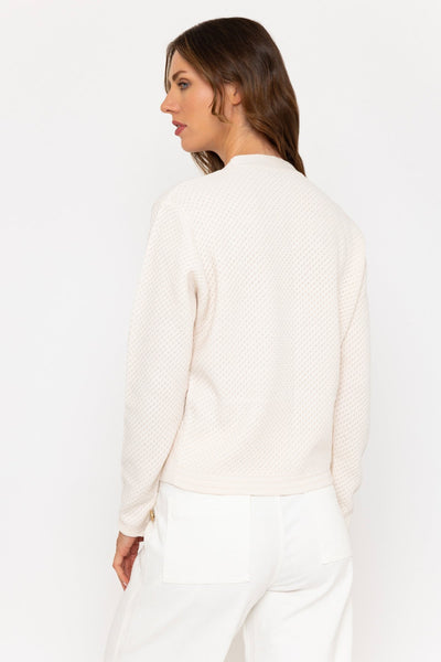 Cream Lightweight Cardigan with Gold Buttons