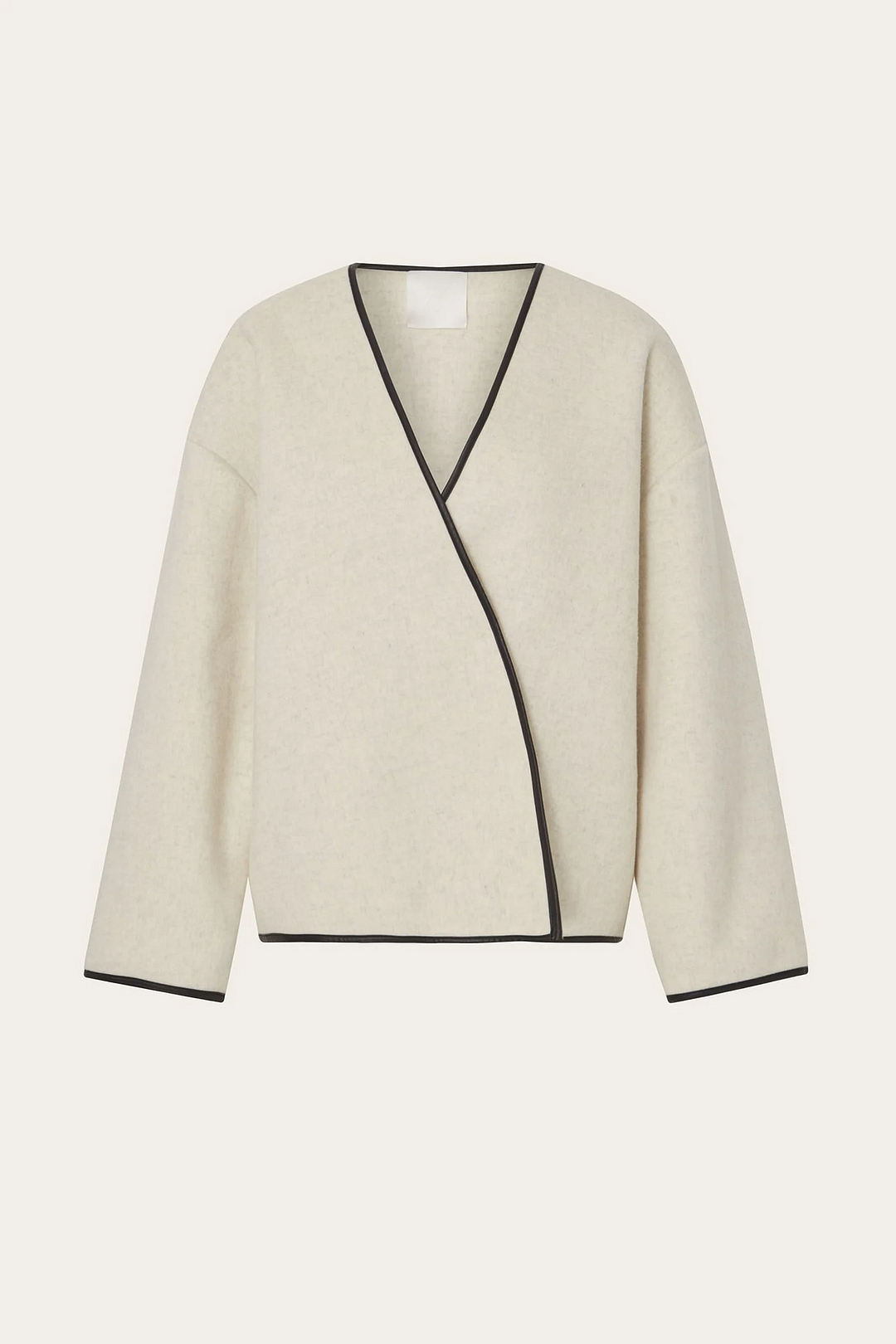 Isabella – Short French Minimalist Style Coat with Scarf