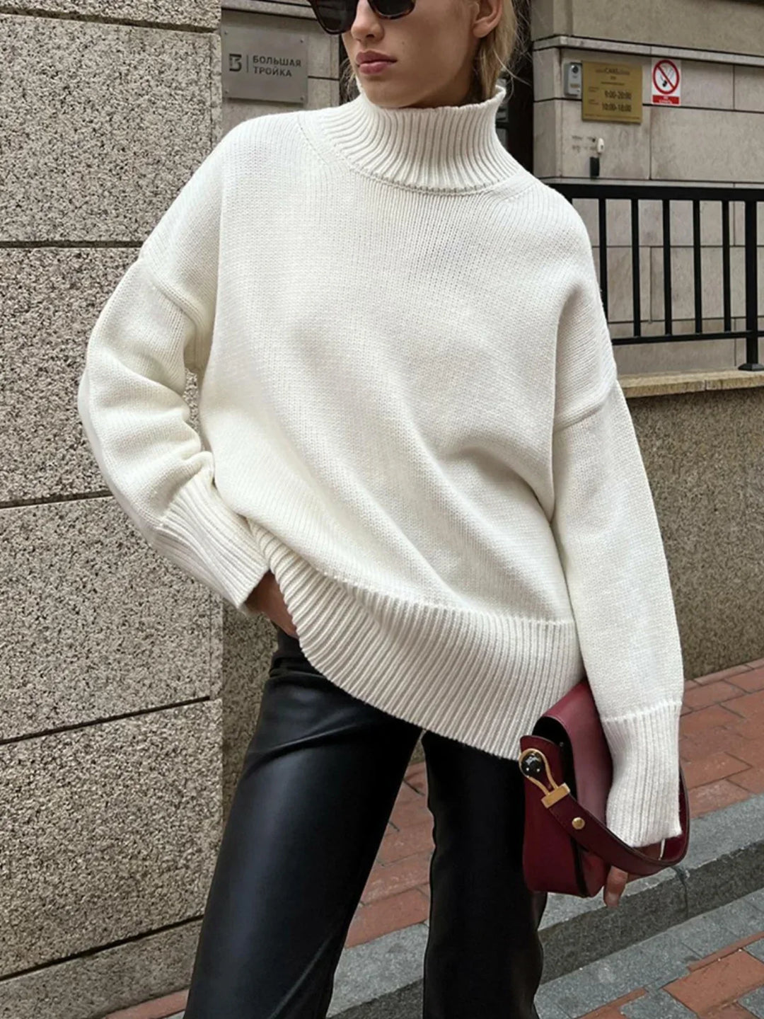 Charlie | High Neck Sweater